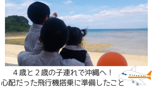 4歳と2歳を連れて沖縄！初めての飛行機体験談！